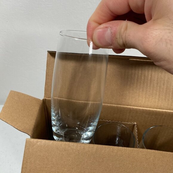 Real Living - Stemless Flute Glasses - Clear - Set of 4 - NWT - Picture 12 of 12